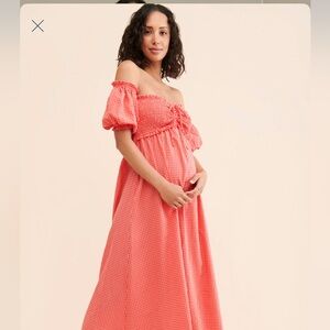 The Frolic Off-the-Shoulder Maternity Dress